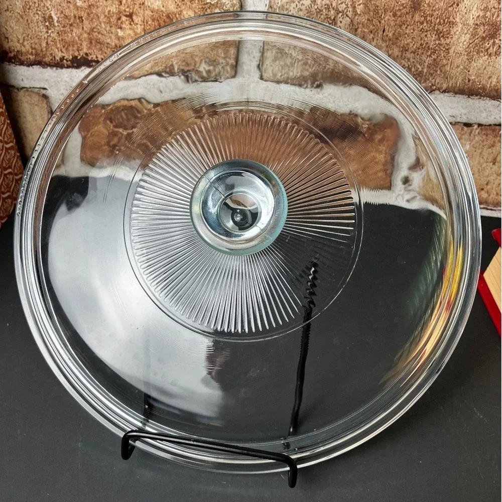 Pyrex Casserole Lid 623C 1.5 Qt Vintage Drip-Drop Condensation Dimple Cover